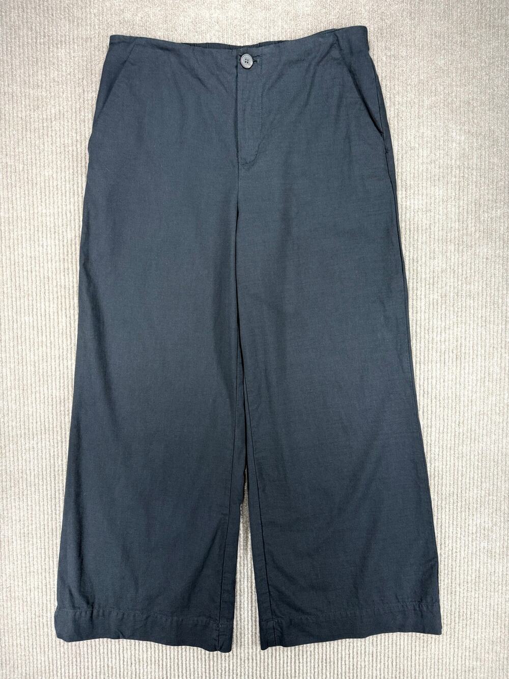 A New Day Black Cropped Wide Leg Trouser Pants 12